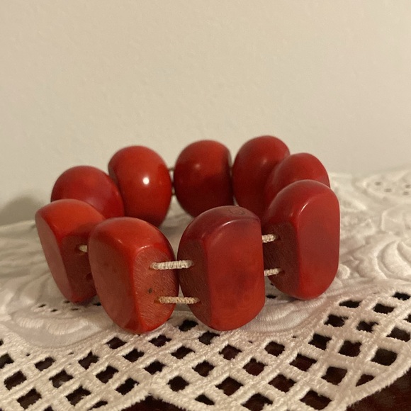 ✨Tested ✨BAKELITE Bracelet / chunky genuine Bakelite - Picture 8 of 16